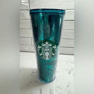 Starbucks Holiday Emerald Sparkle Green Glitter Tumbler
